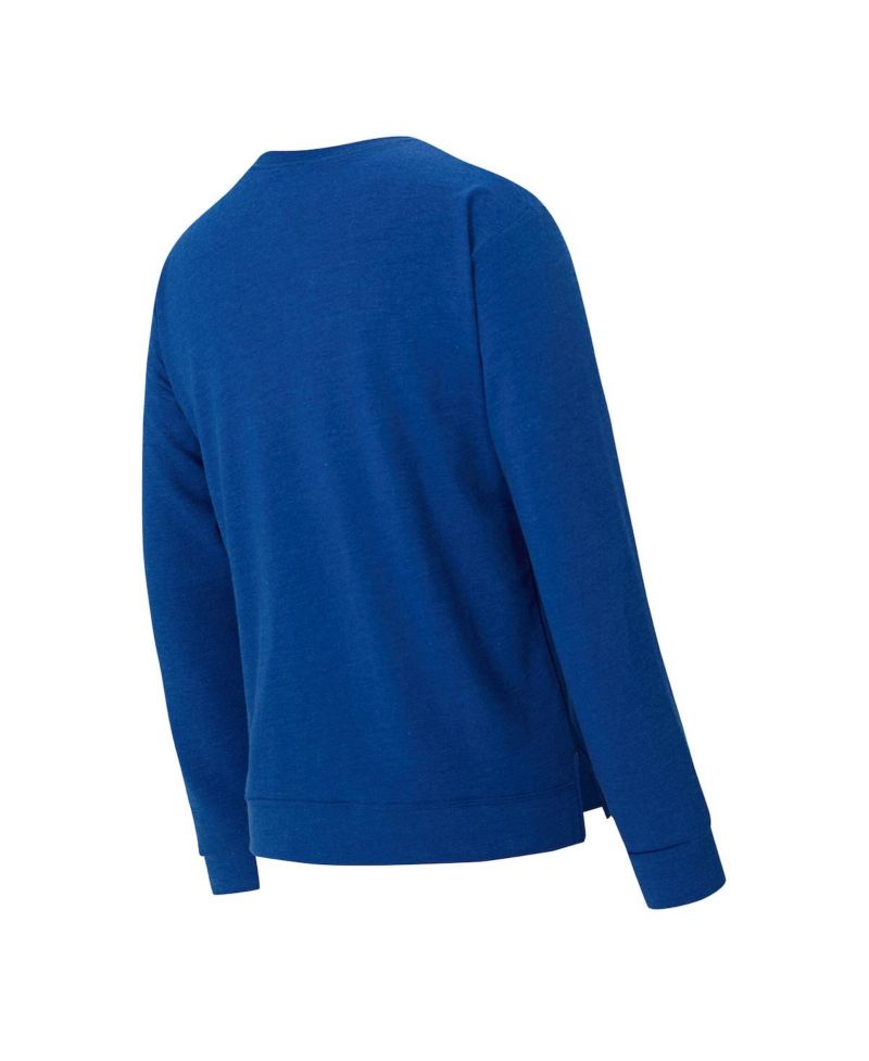 Women's Royal Los Angeles Dodgers Birch French Terry Long Sleeve T-Shirt