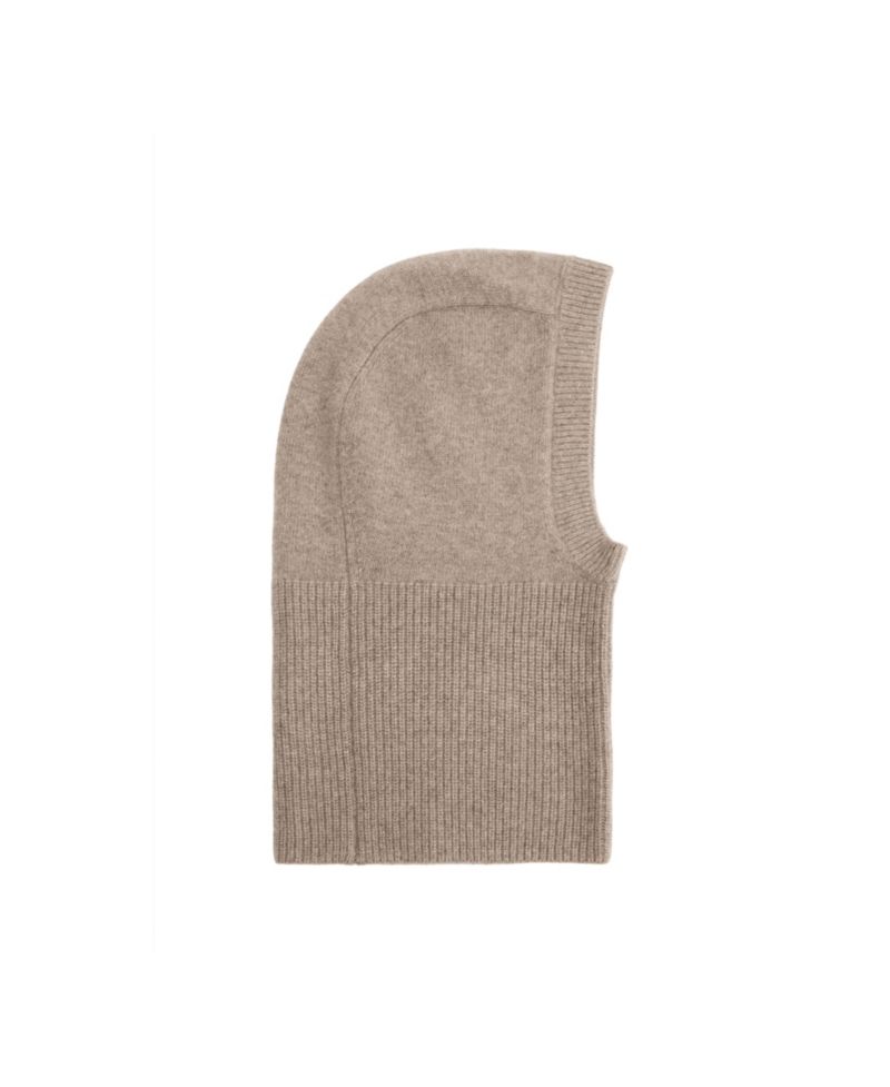 Women's Selection Knit Ribbed Wool/Cashmere-Blend Balaclava