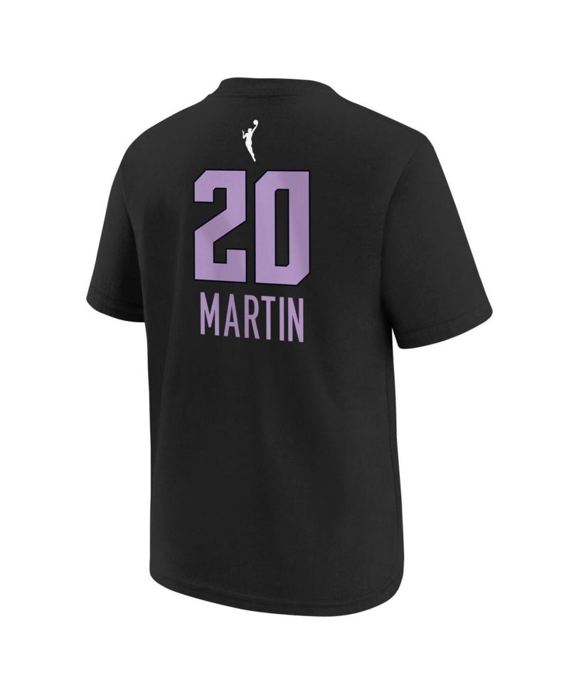 Big Boys and Girls Kate Martin Eclipse Black Golden State Valkyries Explorer Edition Name & Number T-Shirt
