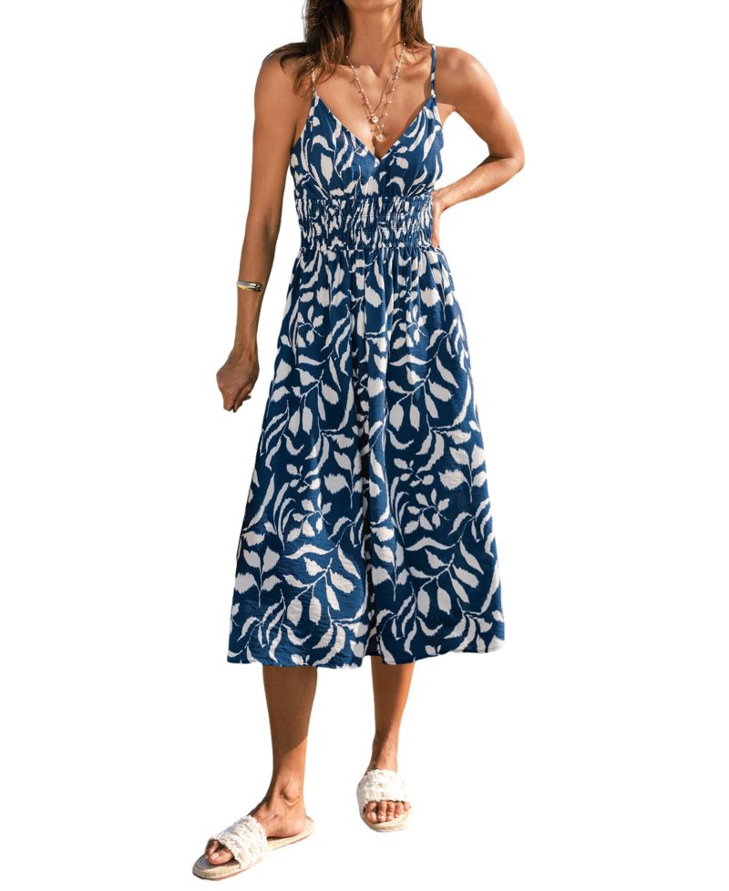 Women's Sandy Getaway Tropical Midi Beach Dress