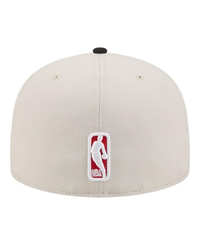 Men's Tan/Black Chicago Bulls Localized City Icon 59FIFTY Fitted Hat