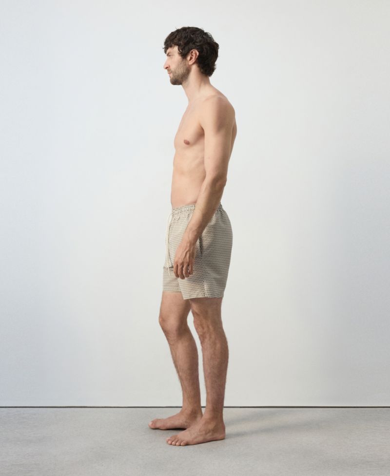 Men's Geometric-Print Swimsuit