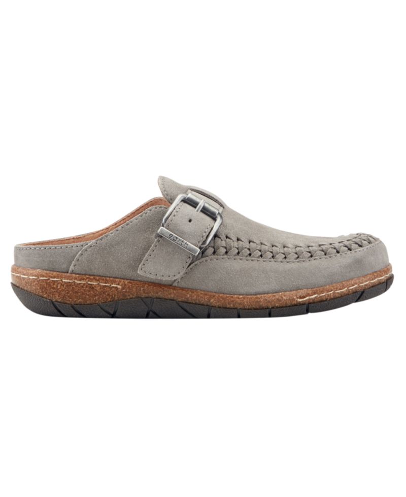 Women's Eileen Woven Suede Footbed Clogs