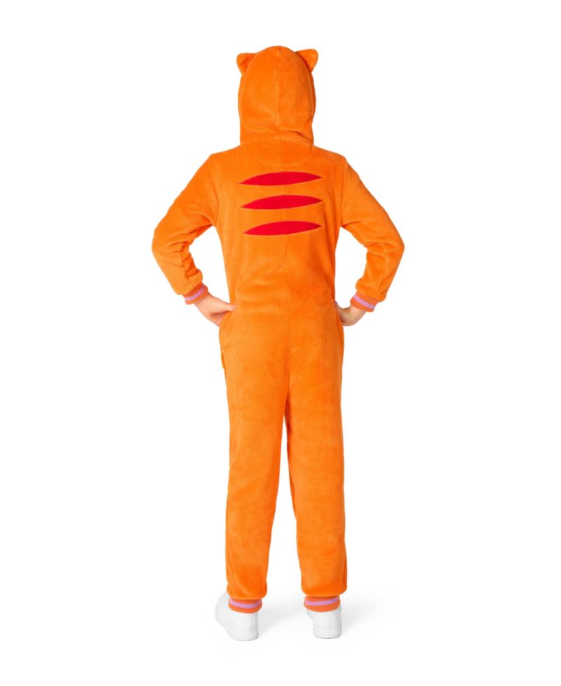 Little and Big Boys Red Cat Onesie