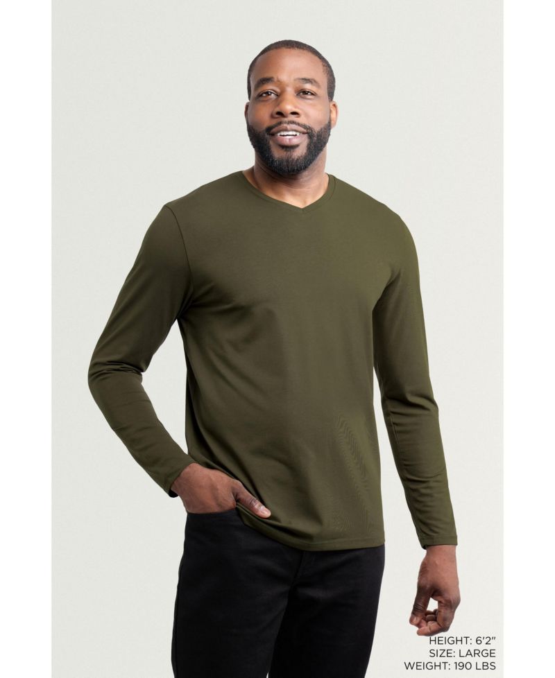 Men's Long Sleeve V-Neck T-Shirt