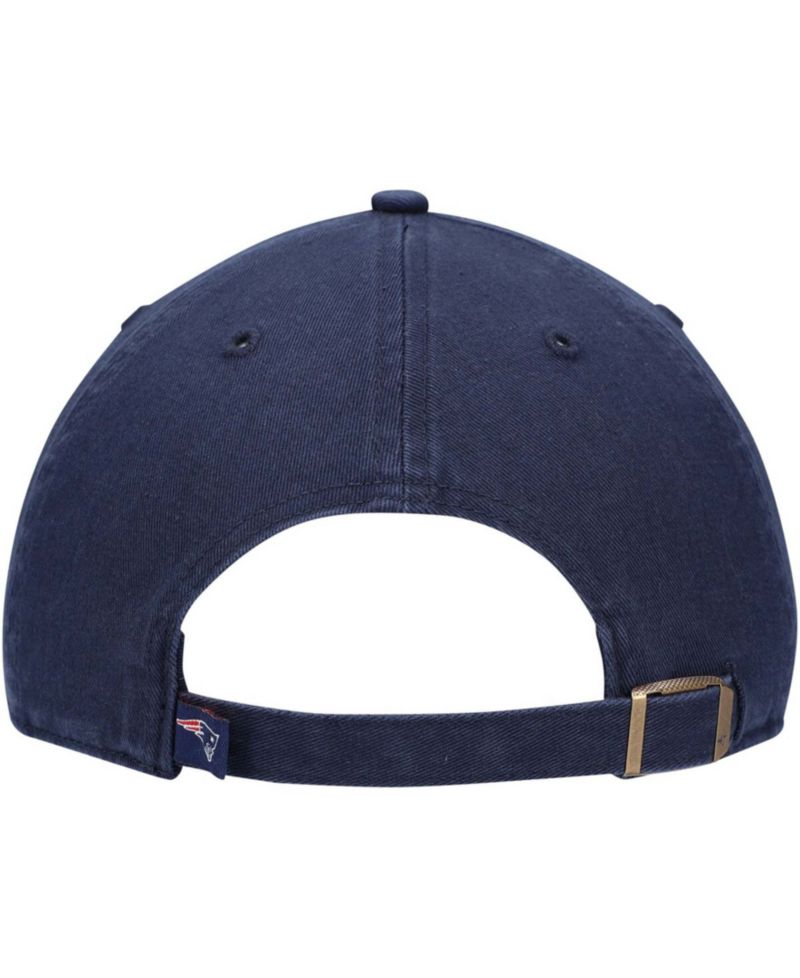 Men's Navy New England Patriots Clean Up Alternate Logo Adjustable Hat