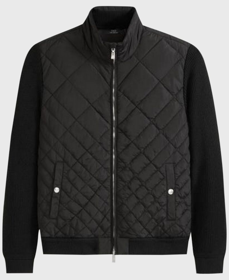 Men's Holborn Quilted Sweater Zip-Front Jacket