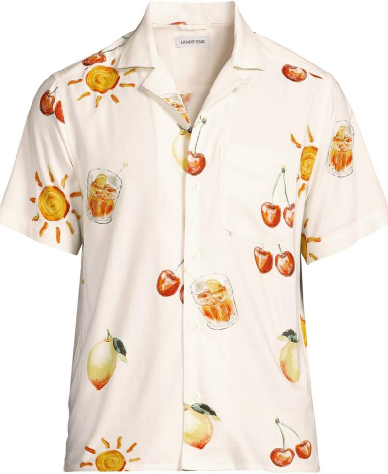 Men's Short Sleeve Camp Collar Hawaiian Shirt