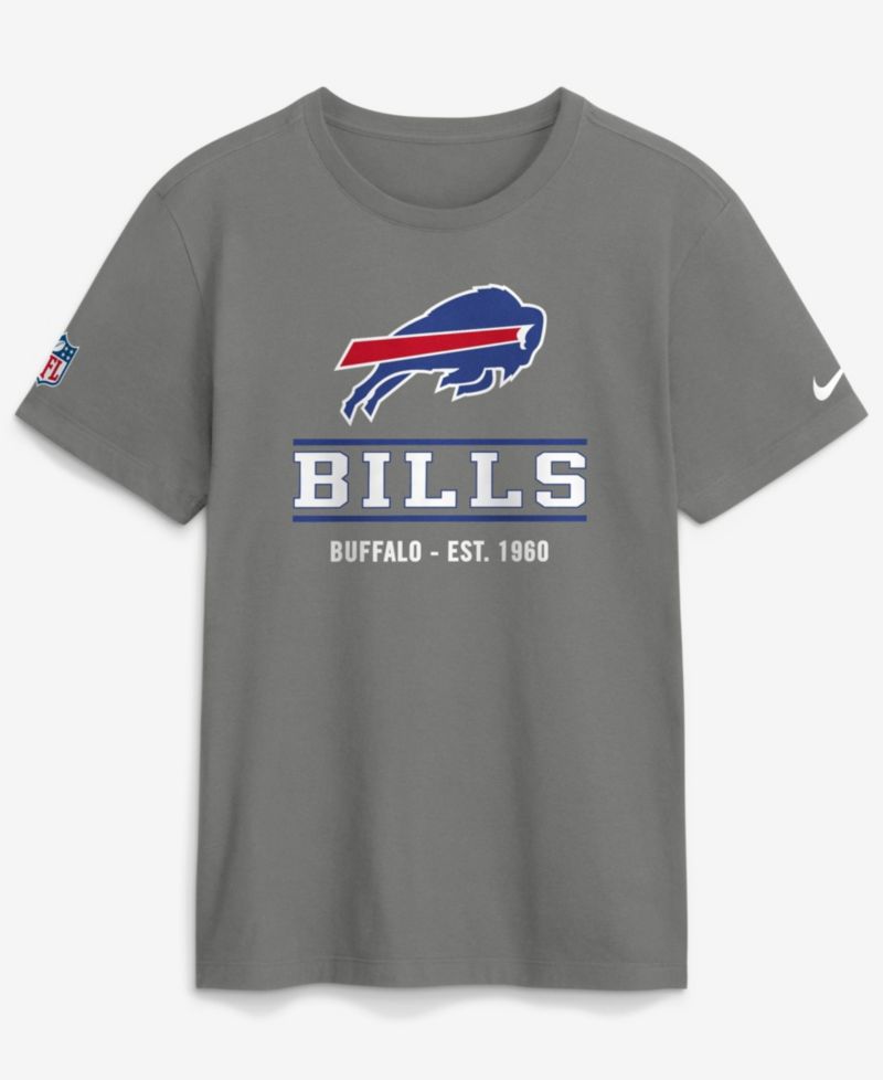 Men's Gray Buffalo Bills Sideline Alternate Final Sprint Dri-FIT T-Shirt