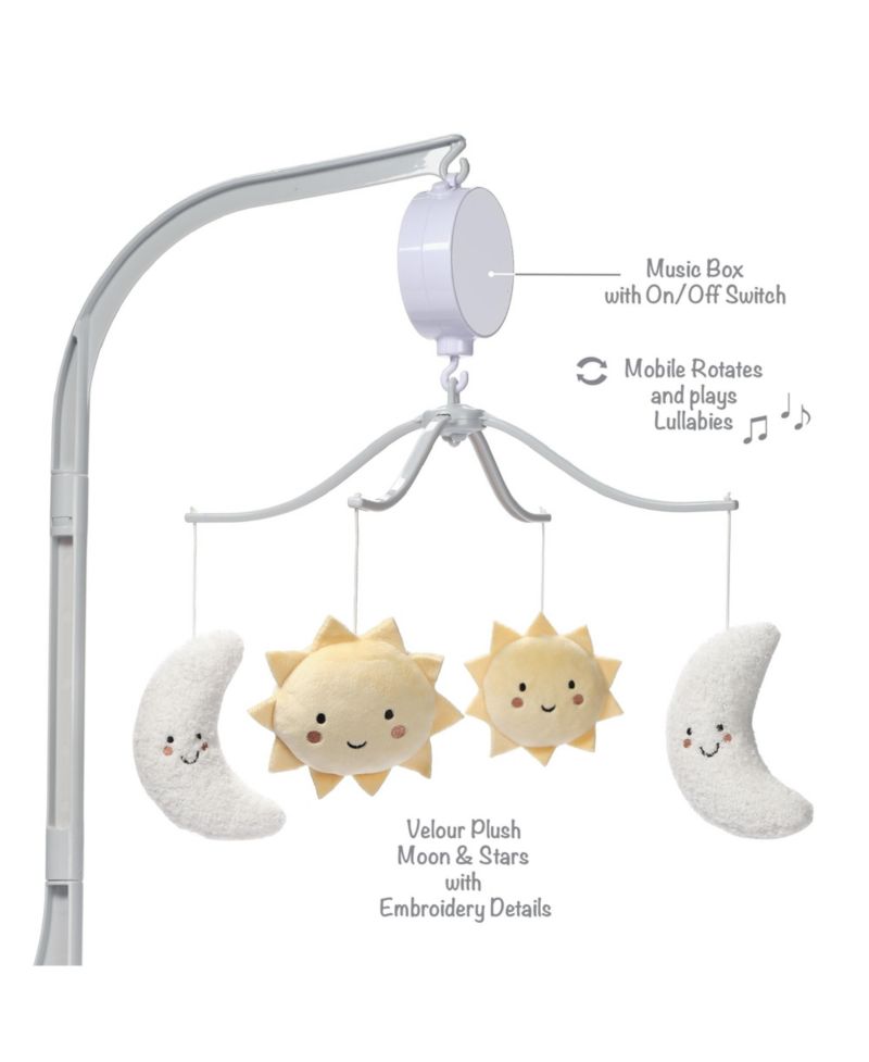 Bedtime Originals Celestial Musical Crib Mobile Soother
