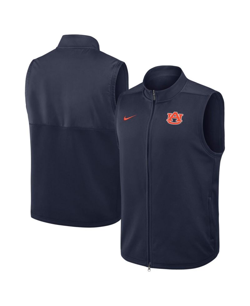 Men's Navy Auburn Tigers Primetime Victory Full Zip Vest