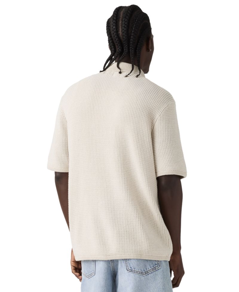 Men's Premium Short-Sleeve Knit Camp Shirt