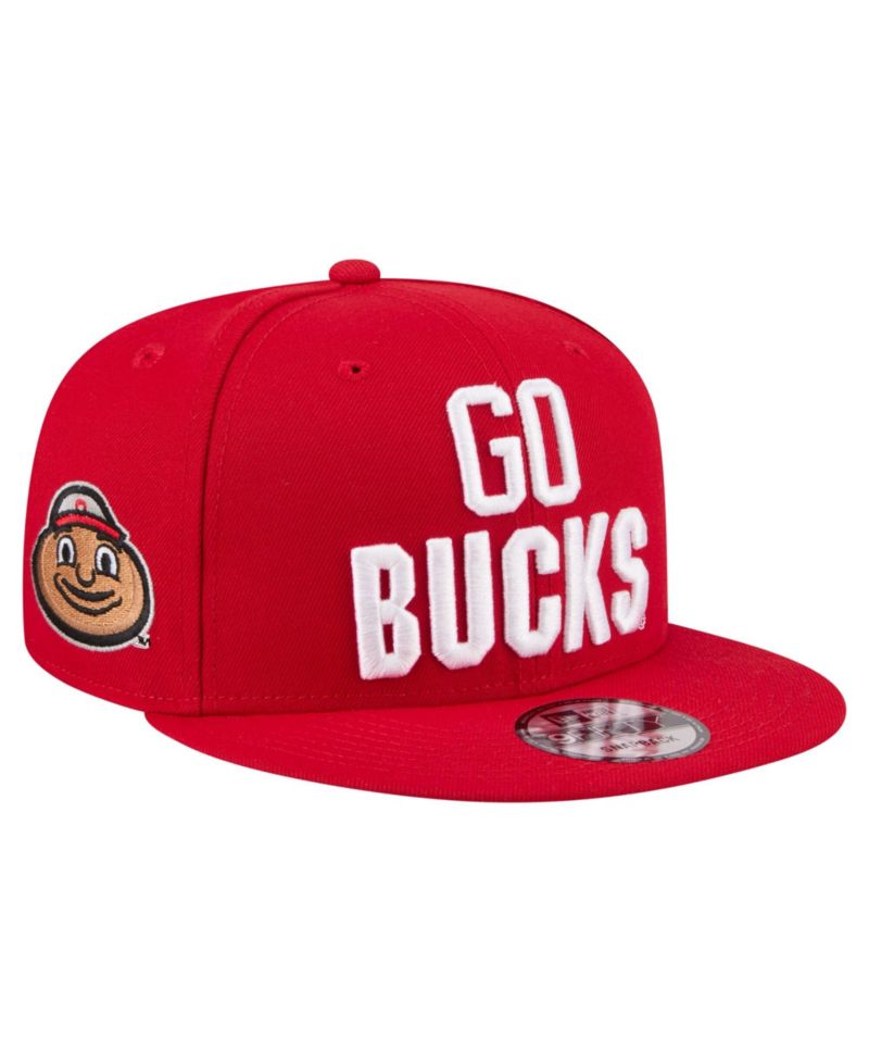 Men's Scarlet Ohio State Buckeyes Go Team 9FIFTY Snapback Hat