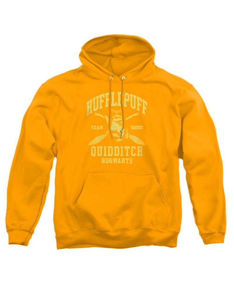 Men's Hufflepuff Quidditch Arch Graphic Hooded Pullover Hoodie