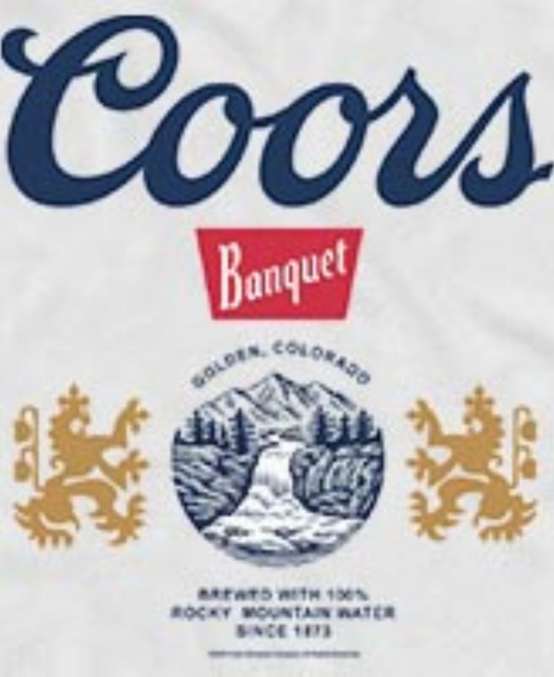 Men's Coors Banquet Beer Heritage Crest Graphic Tank Top