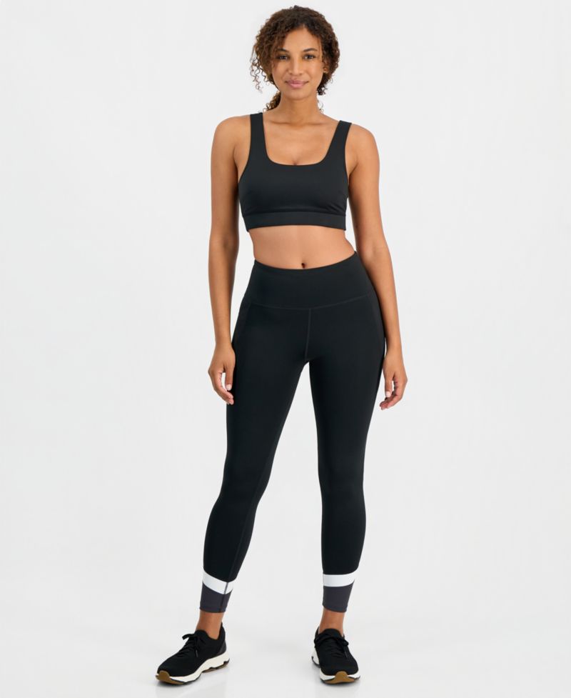 Women's Compression High-Waist Colorblock Leggings, 25" Inseam