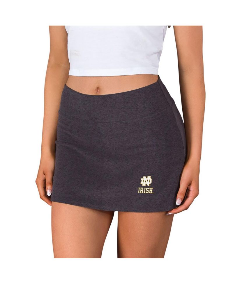 Women's Charcoal Notre Dame Fighting Irish Centerline Knit Skort
