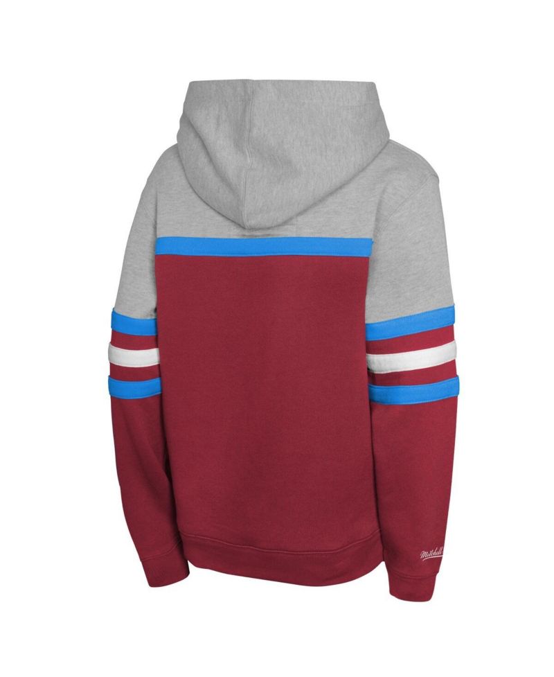 Big Boys and Girls Red/Grey Philadelphia Phillies Cooperstown Head Coach Pullover Hoodie