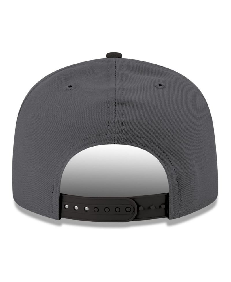 Men's Gray/Black Denver Nuggets Logo 2-Tone 9FIFTY Snapback Hat