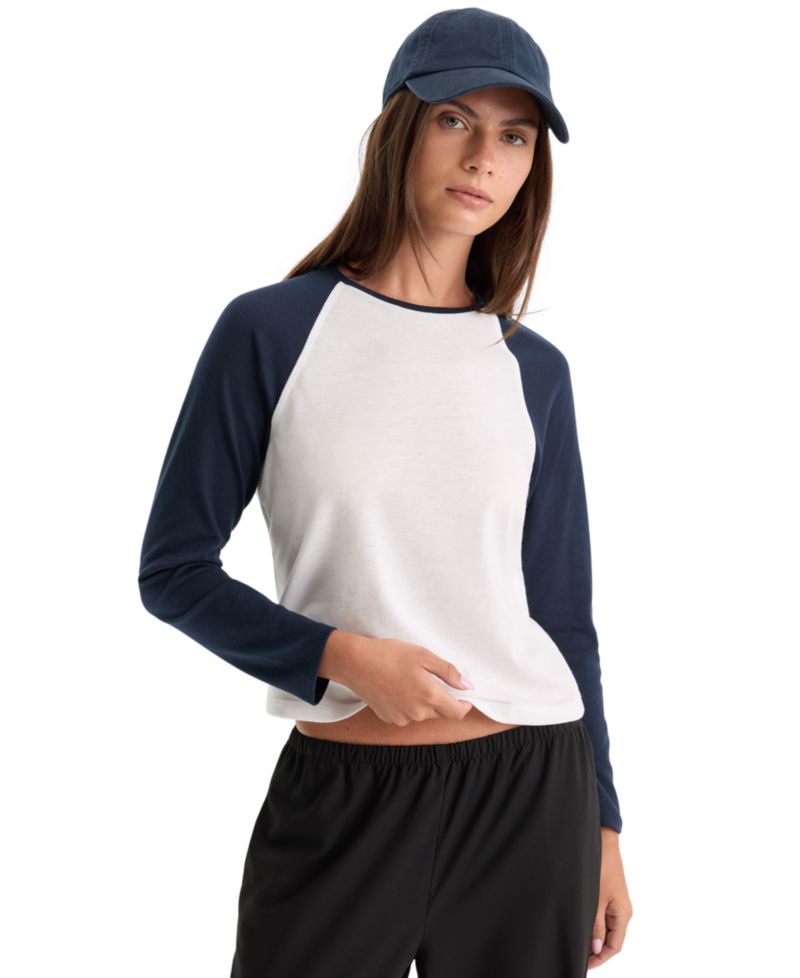 Women's Raglan Long-Sleeve Crewneck T-Shirt