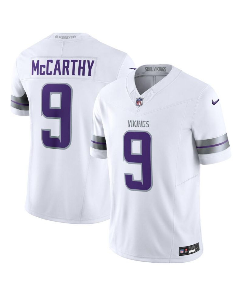 Men's J.J. McCarthy White Minnesota Vikings Vapor F.U.S.E. Limited Jersey