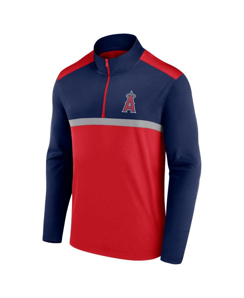 Men's Red Los Angeles Angels Unstoppable Quarter-Zip Top