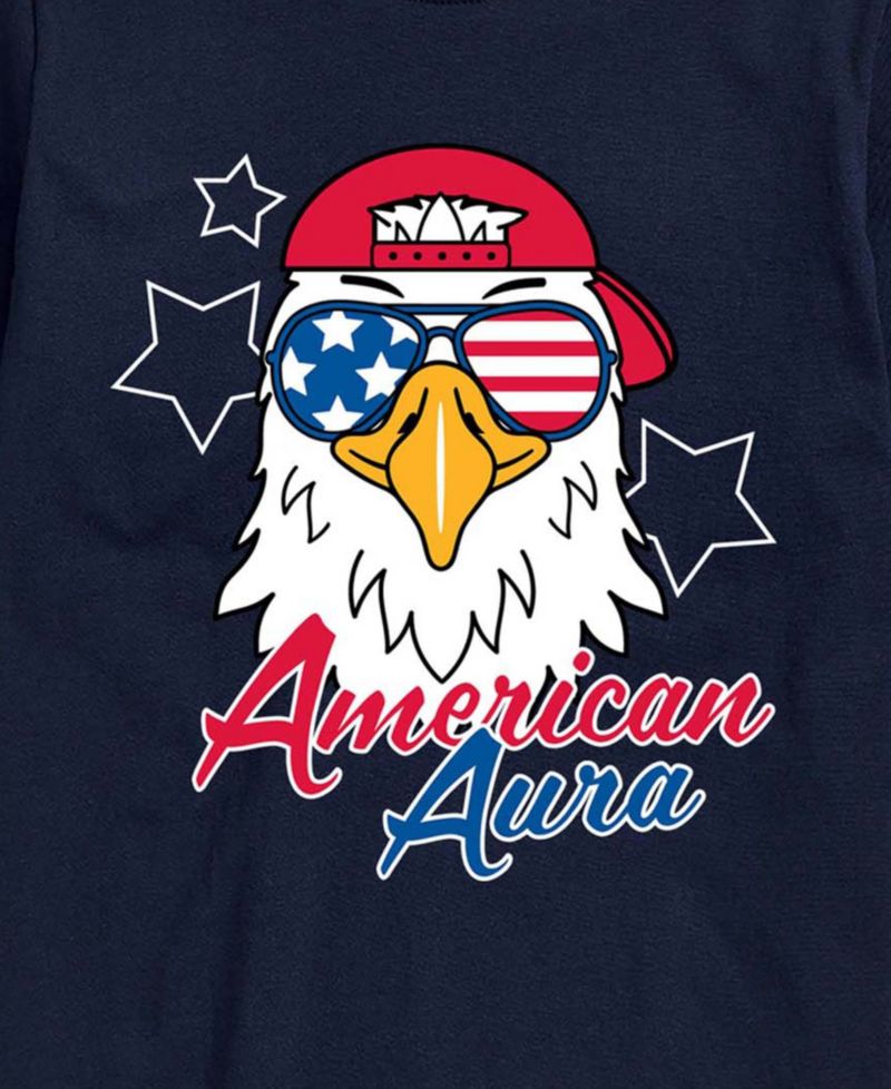 Men's American Aura Eagle Short-Sleeve Graphic T-Shirt