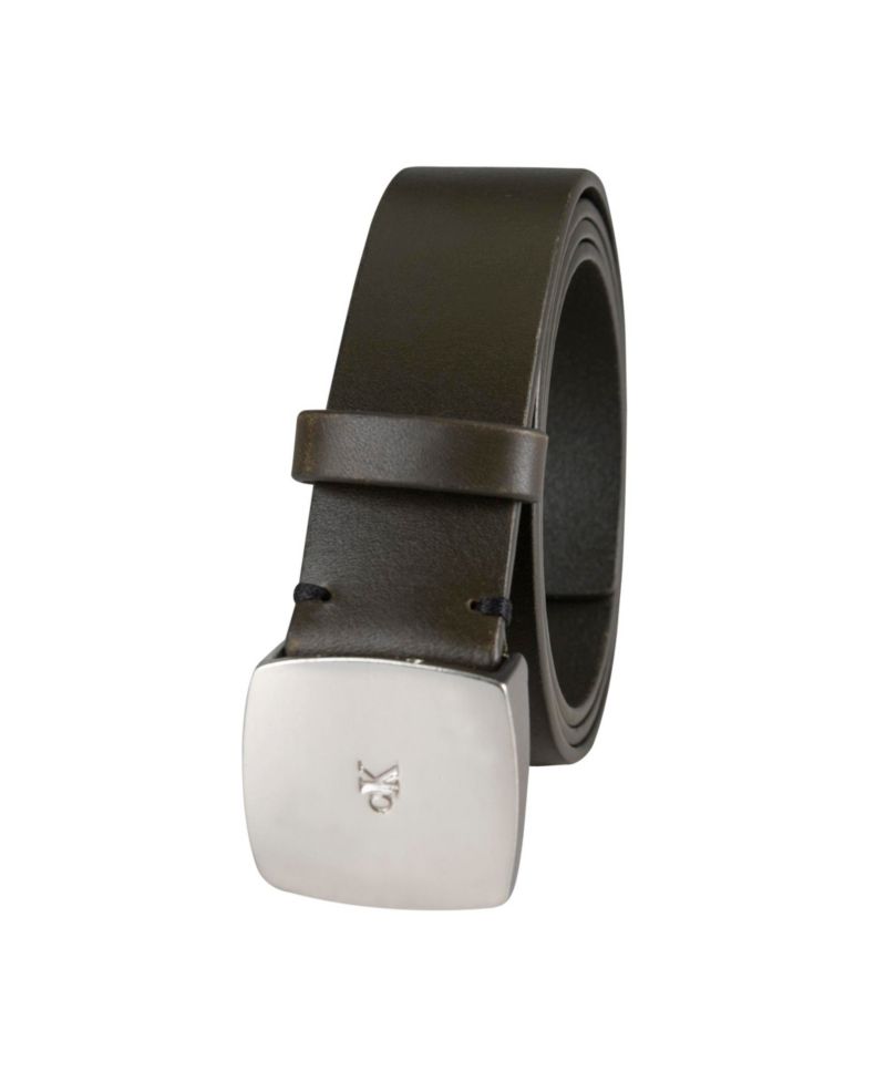 Women's Micro CK Logo Leather Pant Belt