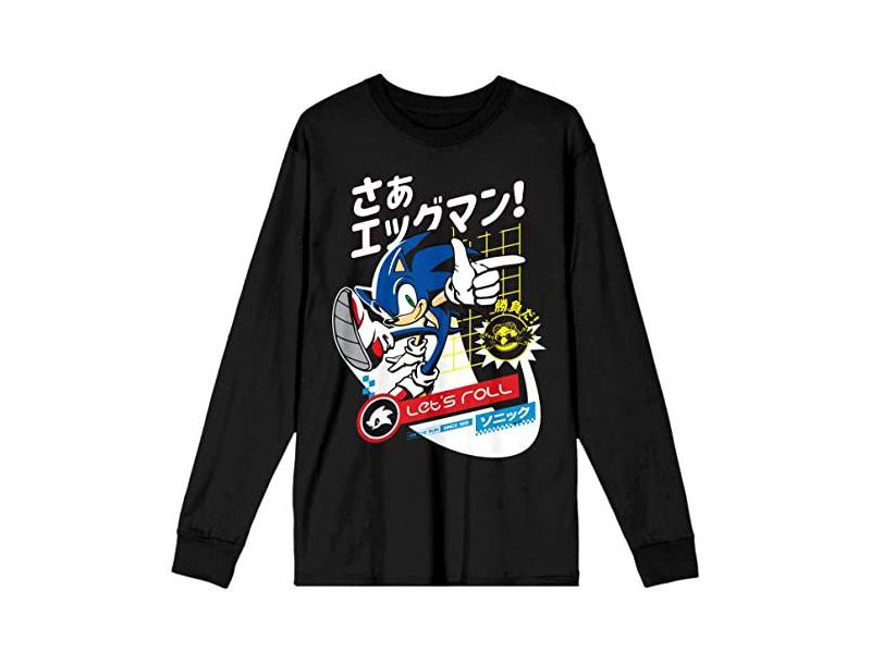 Men's Black Long Sleeve Shirt-3XL