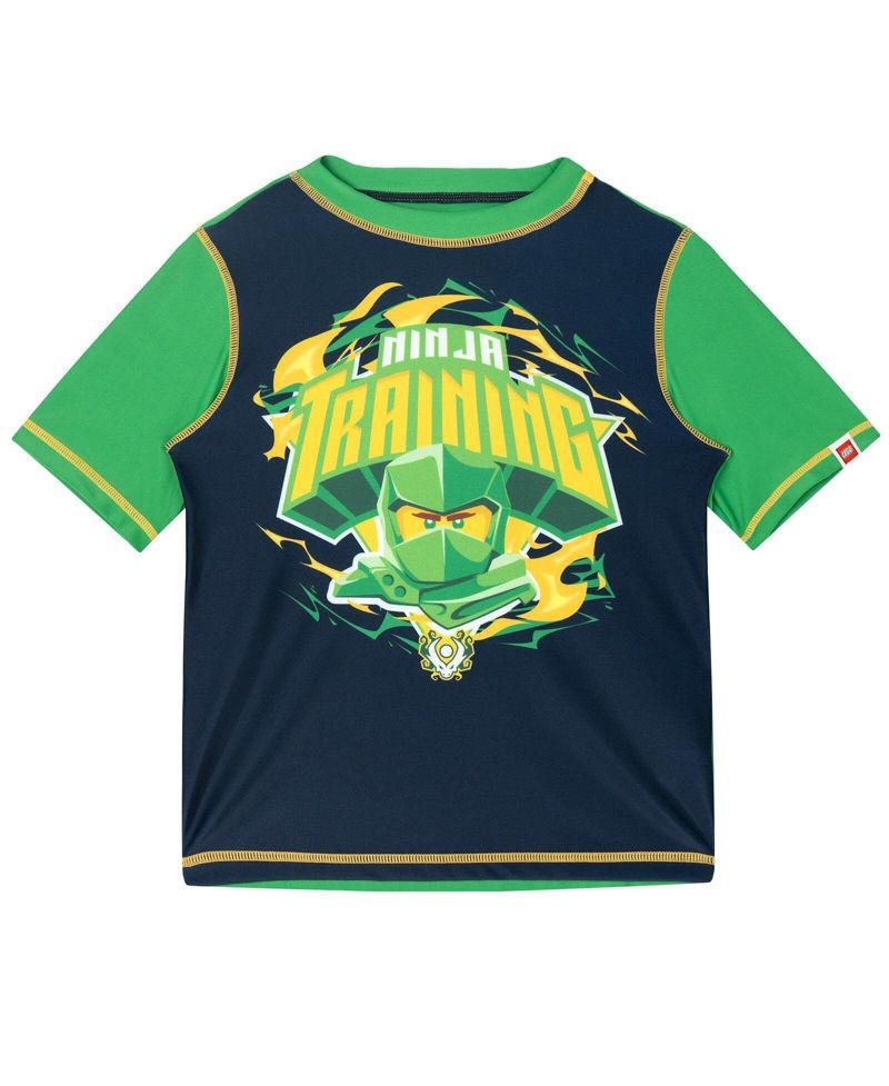 Boys' 2-Piece Swimwear Rash Guard and Swim Trunks Set