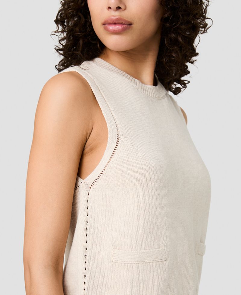 Women's Mozart Crewneck Sleeveless Knit Top