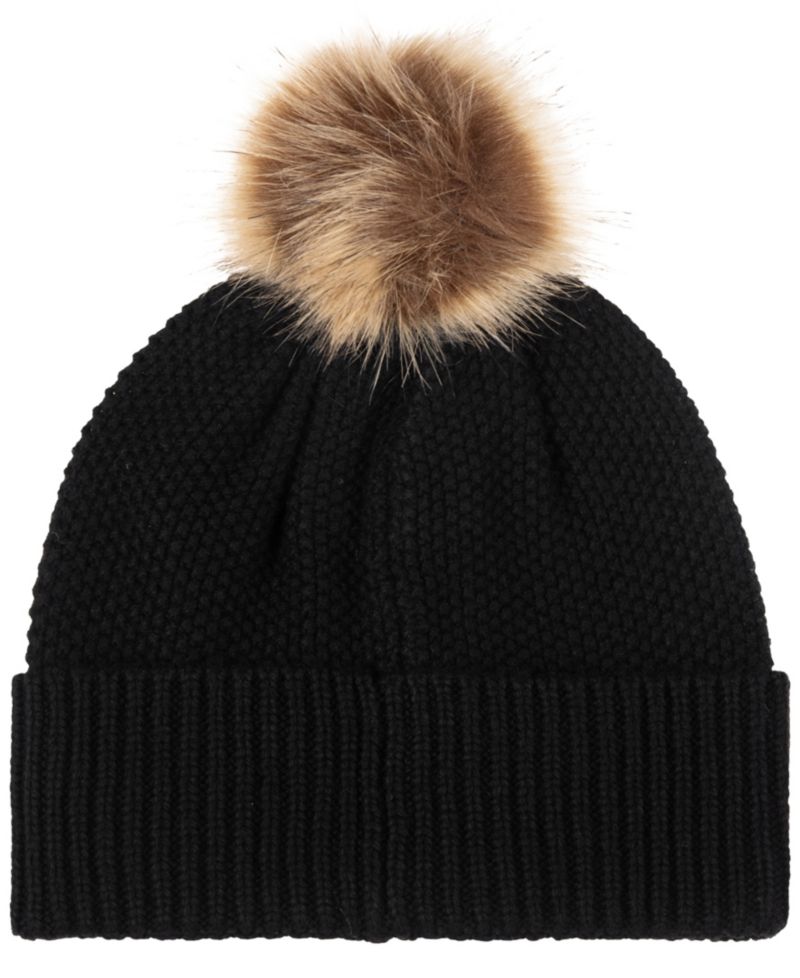 Direct Embroidery Cable Pom Beanie