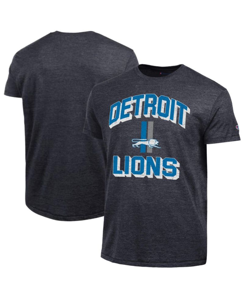 Men's Charcoal Detroit Lions Ultimate Tri-Blend T-Shirt