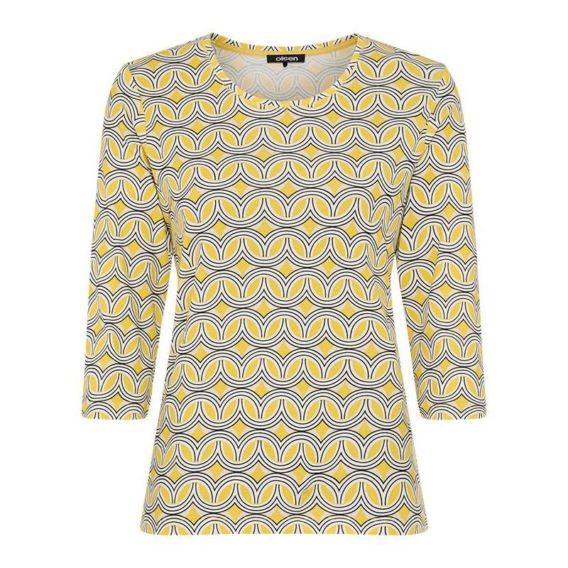 Women's Retro Geo Print T-Shirt