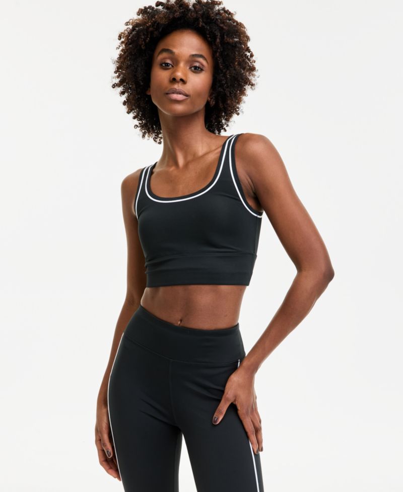 Women's Compression Piping Sports Bra