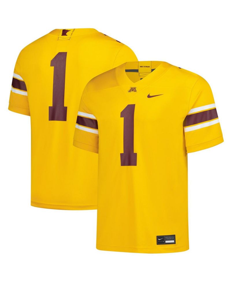 Men's 1 Gold Minnesota Golden Gophers Untouchable Replica Game Jersey