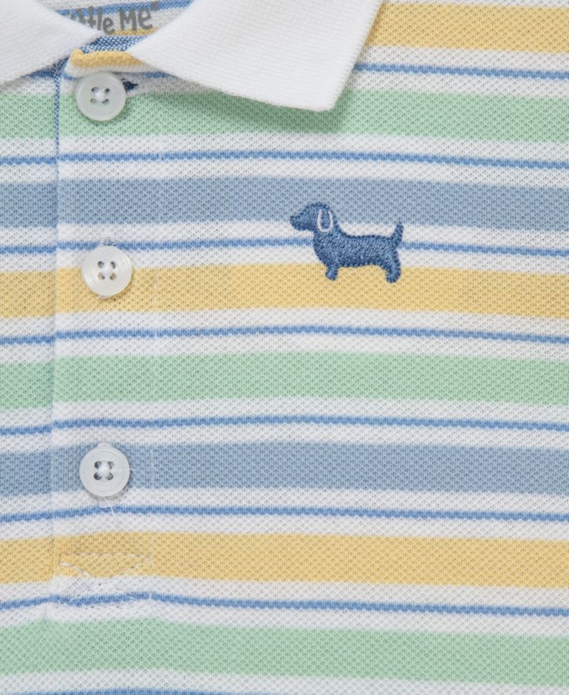 Baby Boys' Collared Neck Polo Shirt and Shorts, 2-Piece Set