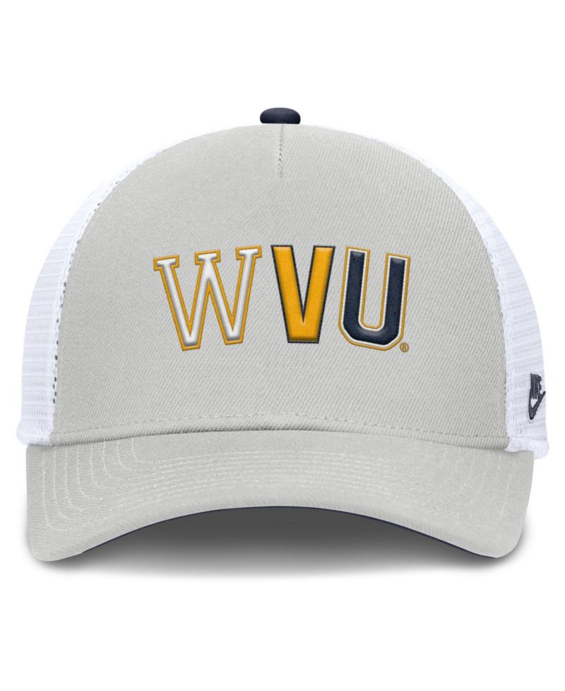Men's and Women's Gray West Virginia Mountaineers 2026 Basketball Refresh 5-Panel Rise Trucker Hat