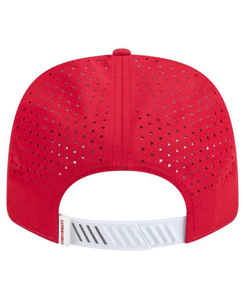 Men's White/Red Cincinnati Reds Established Patch 9SEVENTY Adjustable Hat