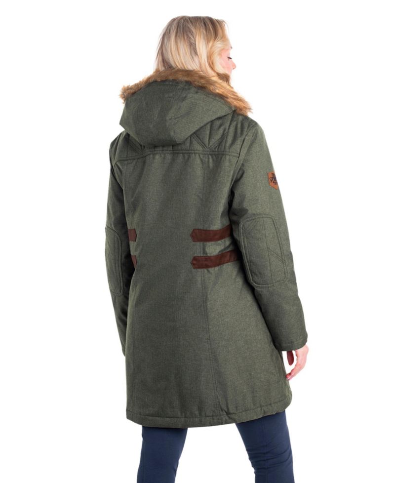 Women's Water Resistant Hooded Insulated Parka