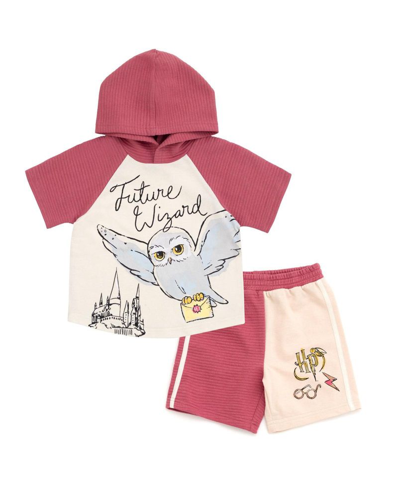 Baby Boys ( 0-24 M ) 2-Piece Hooded Tee and Shorts Set