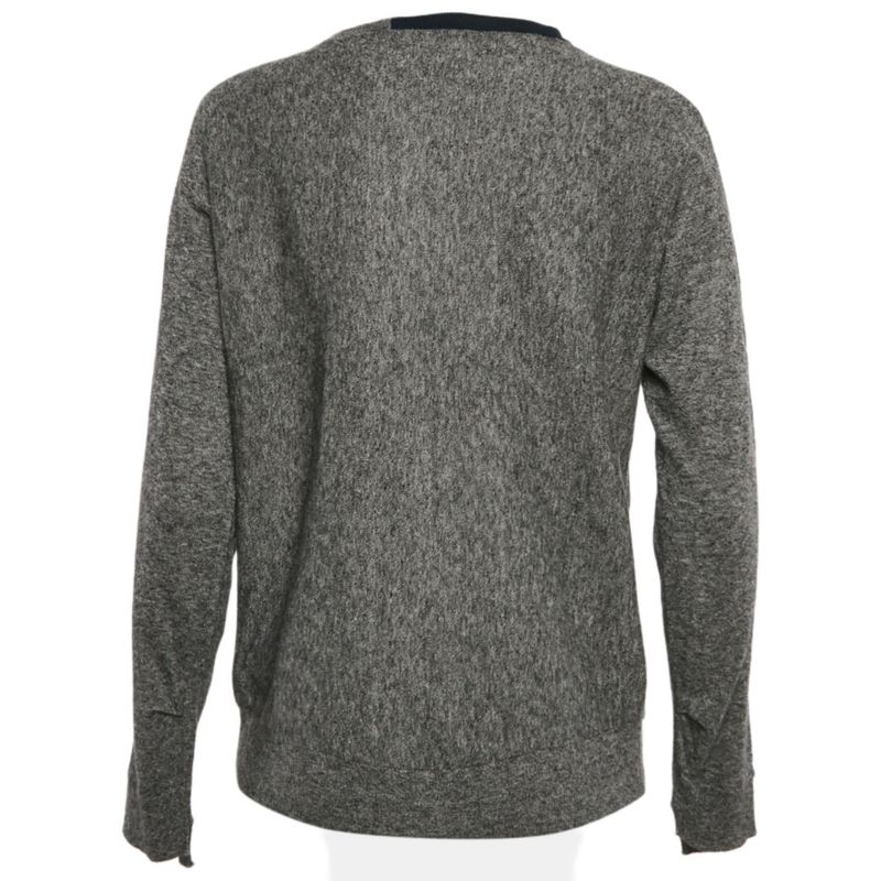 Women's Grey Cashmere Full Sleeve Crisp Sweater