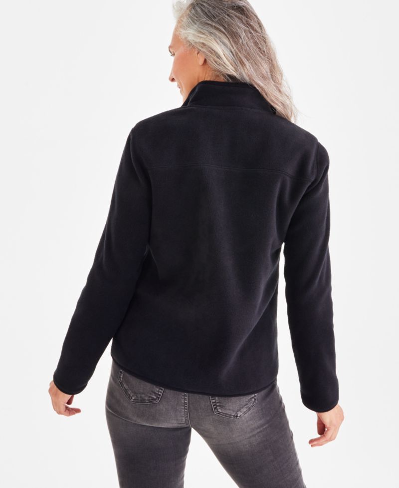 Petite Polar Fleece Zip-Front Jacket