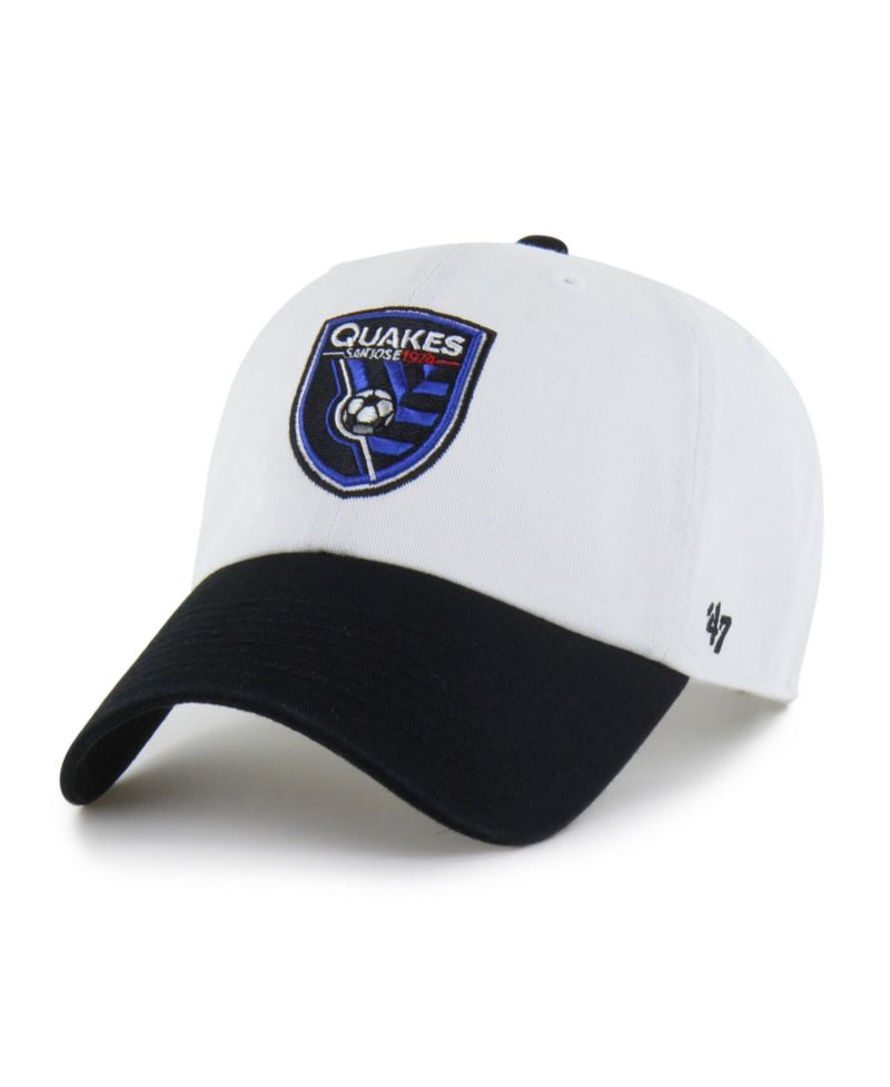 Men's White San Jose Earthquakes Two-Tone Clean Up Adjustable Hat
