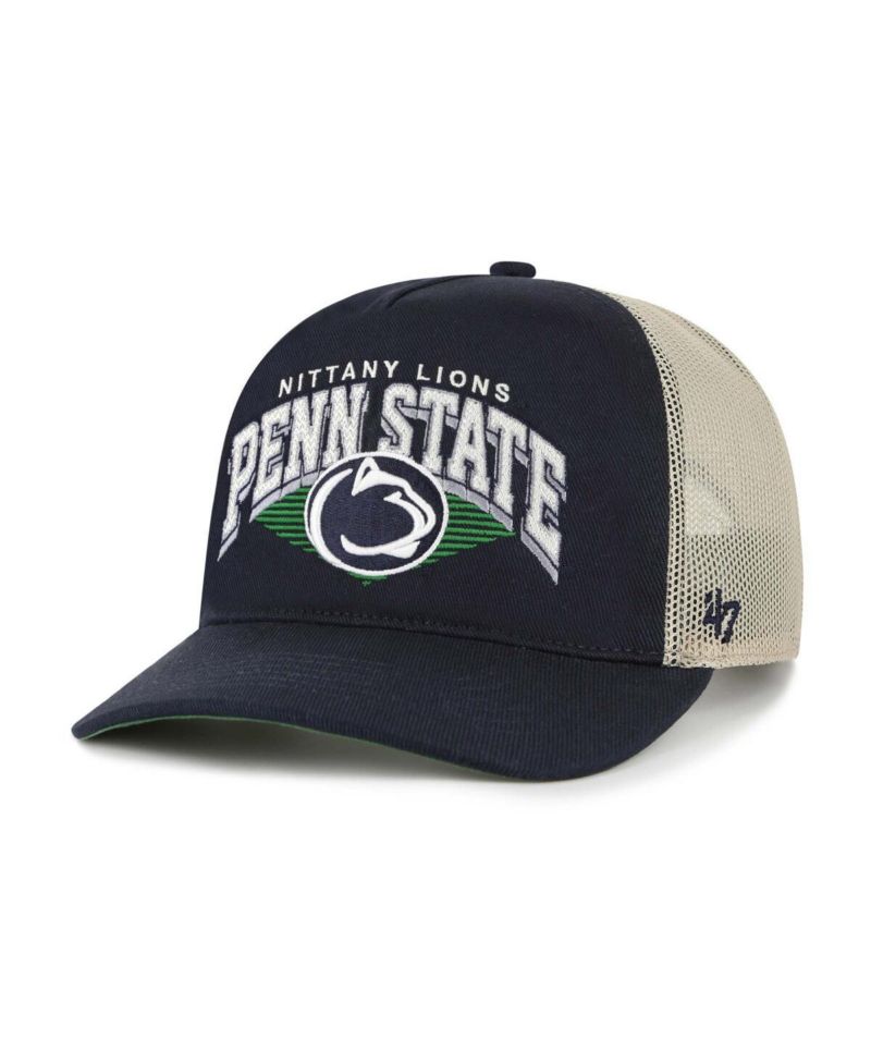 Men's Navy Penn State Nittany Lions Pomona Mesh Hitch Adjustable Trucker Hat