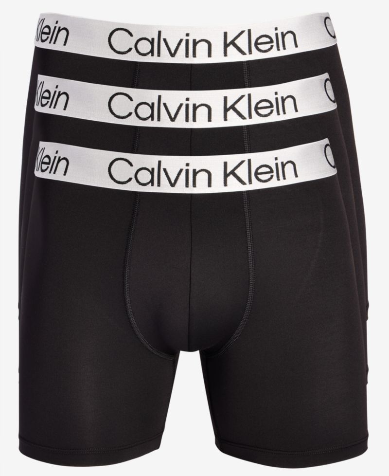 Men's 3-Pk. Chromatic Brushed Micro Boxer Briefs Underwear