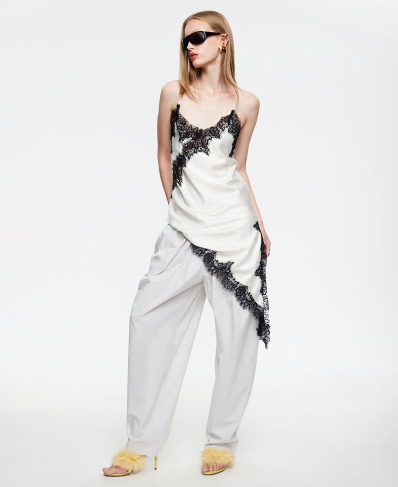 Women's Emerging Sleeveless Asymmetric Midi Dress