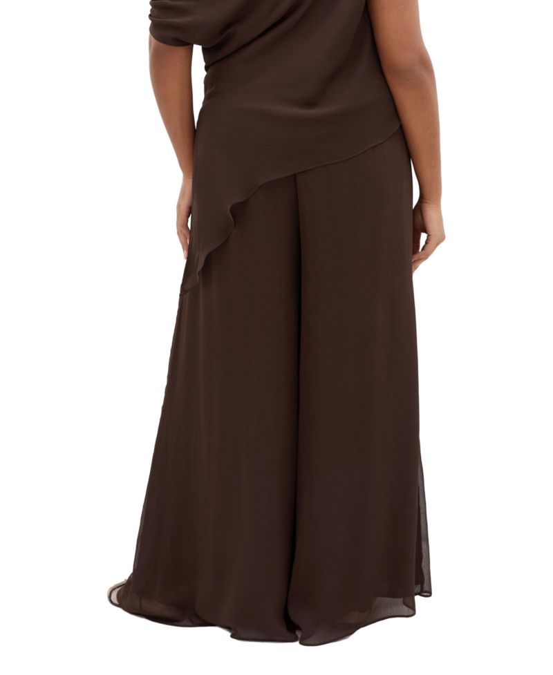 Plus Size Skyla High-Rise Pull-On Wide-Leg Pants