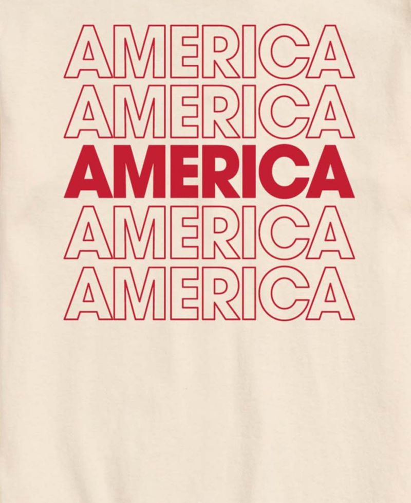 Men's America Repeated Short-Sleeve Graphic T-Shirt