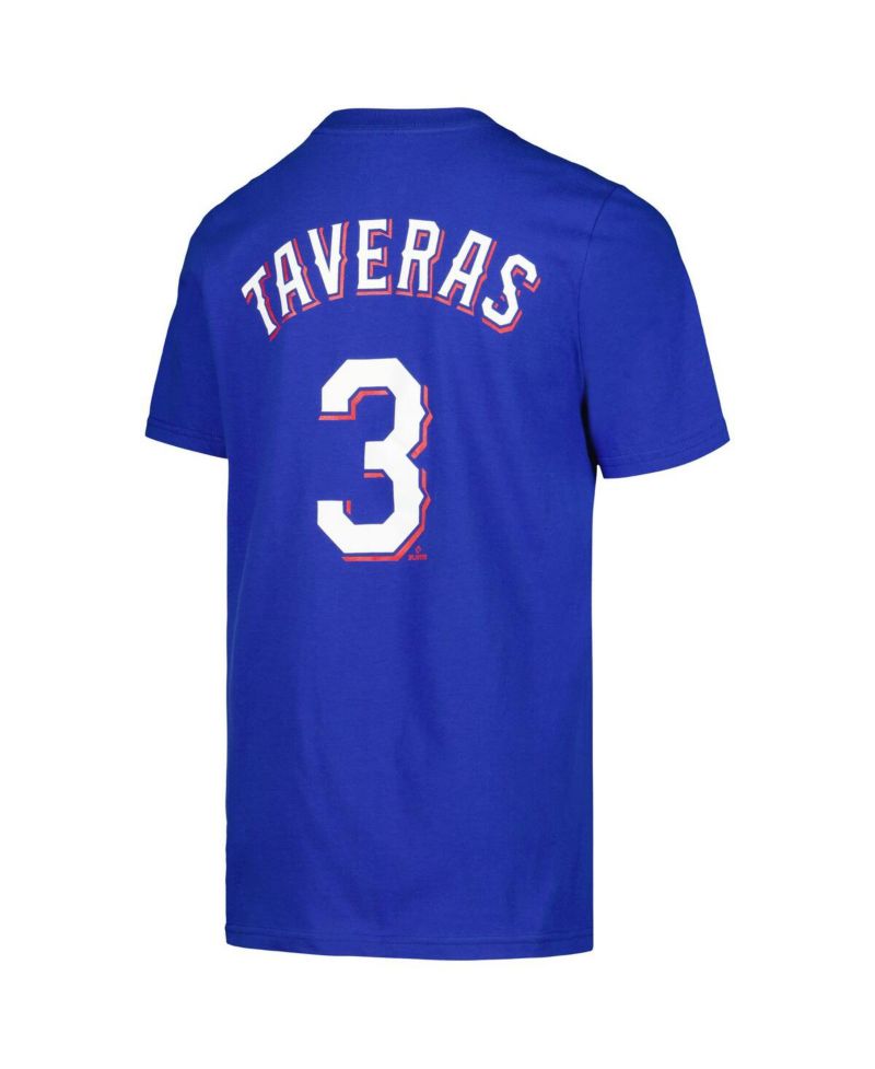 Big Boys and Girls Leody Taveras Royal Texas Rangers Name & Number T-Shirt